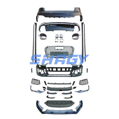 Audi A4 B9 τροποποιημένο σε RS4 στυλ μπροστινό προφυλακτήρα με PP 4.5 υλικό grille