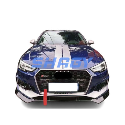 Audi A4 B9 τροποποιημένο σε RS4 στυλ μπροστινό προφυλακτήρα με PP 4.5 υλικό grille